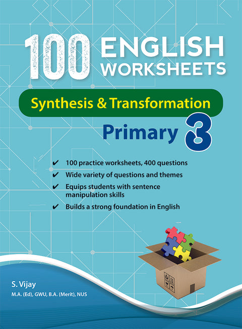 100 English Worksheets Primary 3 Synthesis & Transformation - MPHOnline.com