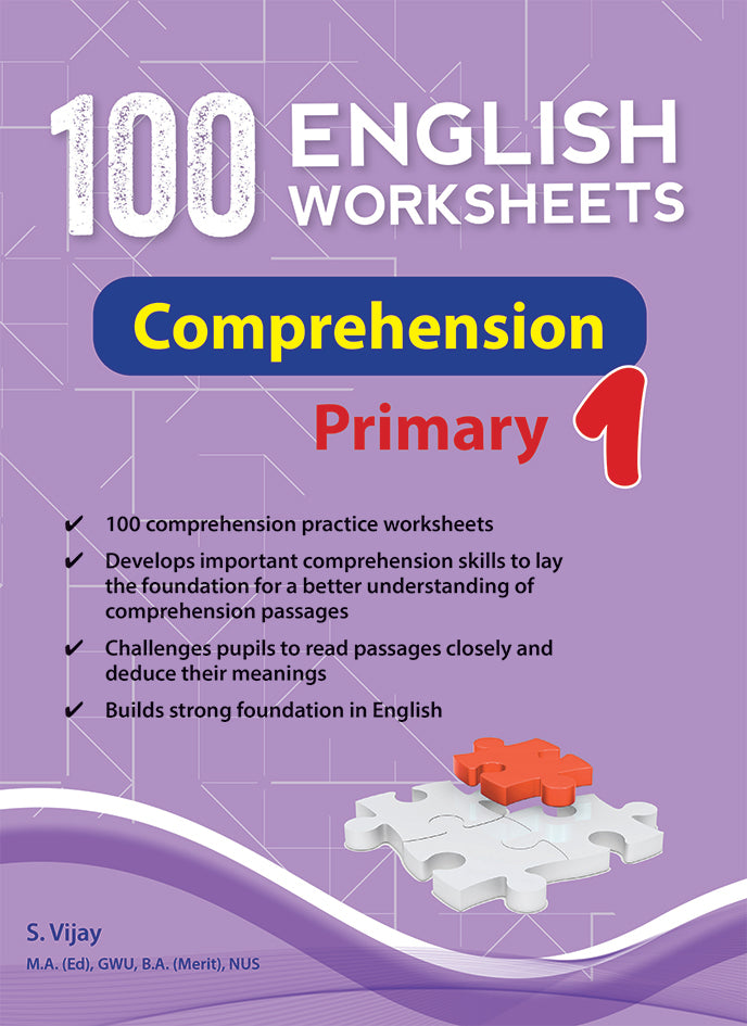 100 English Worksheets Primary 1 – Comprehension – MPHOnline.com