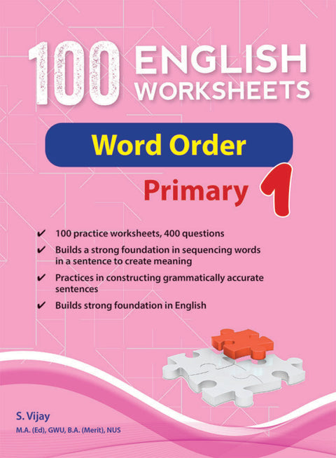 100 English Worksheets Primary 1 – Word Order - MPHOnline.com