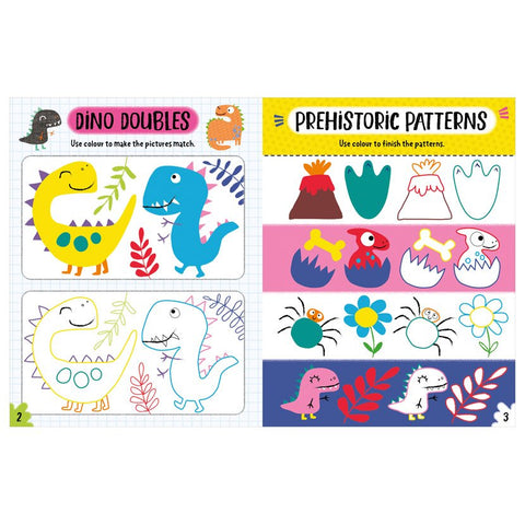 Create and Play Dinos Colouring Activity Book - MPHOnline.com