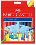 FABER CASTELL  COLOUR PENCIL TRI COLOUR 24S 115904 - MPHOnline.com