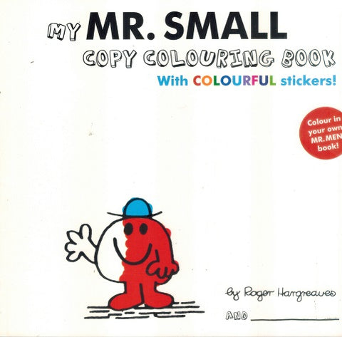 MR.MEN- MY MR SMALL COPY COLOURING BOOK WITH COLOUFUL STICKE