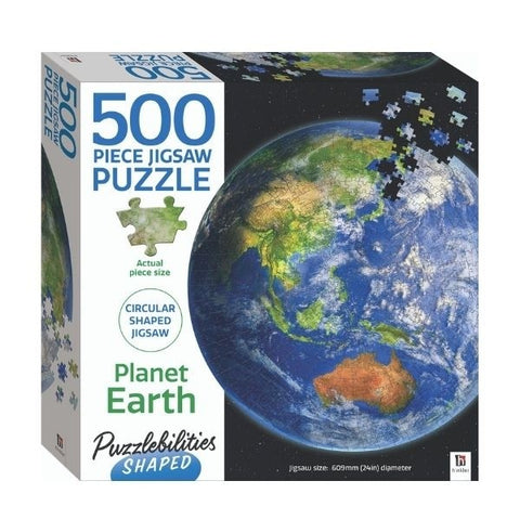 Puzzlebilities Shaped 500pc Jigsaw: Planet Earth