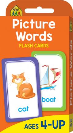 SCHOOL ZONE PICTURE WORDS FLASH CARDS