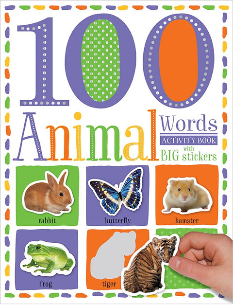 100 FIRST ANIMAL WORDS STICKER ACTIVITY