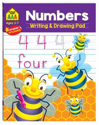 School Zone: Numbers Writing and Drawing Pad