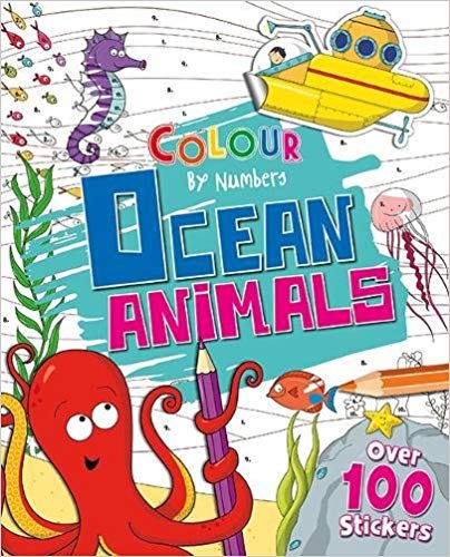 Colour-by-number Ocean Animals