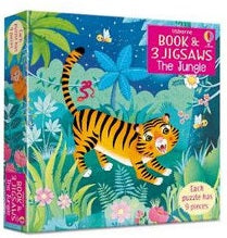 Usborne Book and Jigsaw : The Jungle (9 Pieces Puzzle)