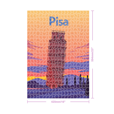 The Travel Series 500pc Jigsaw: Pisa - MPHOnline.com