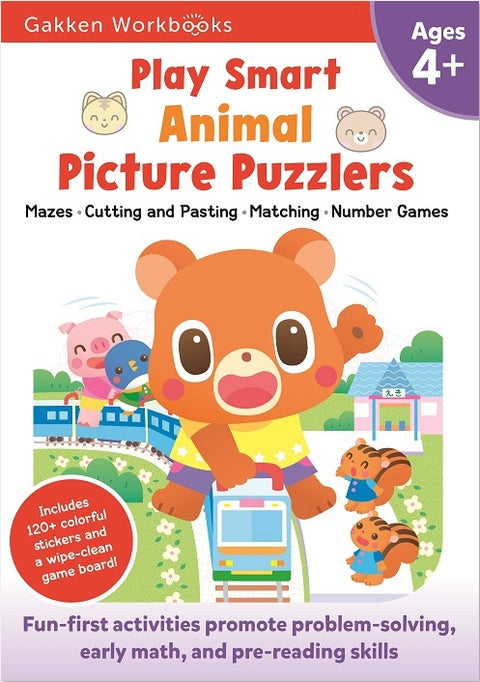 PLAY SMART ANIMAL PICTURE PUZZLERS AGES 4+