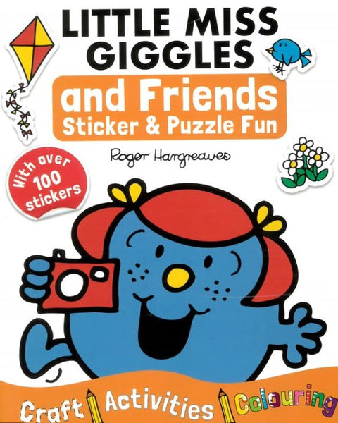 LITTLE MISS GIGGLES AND FRIENDS STICKER & PUZZLE FUN