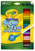 Crayola Washable Super Tips Markers (20 Colour) - MPHOnline.com