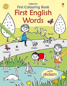 First Colouring Book First English Words