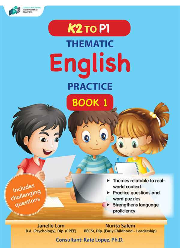 ENGLISH　–　K2　THEMATIC　PRACTICE　5-6)　TO　(AGE　P1　BOOK