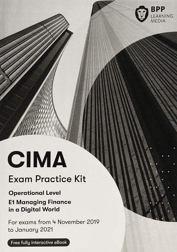 CIMA 2019-20 E1 Exam Practice Kit