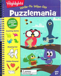 HIGHLIGHTS WRITE-ON WIPE-OFF PUZZLEMANIA