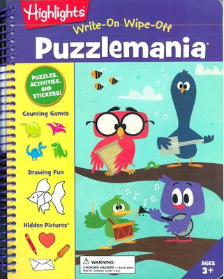 HIGHLIGHTS WRITE-ON WIPE-OFF PUZZLEMANIA
