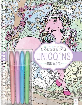 KALEIDOSCOPE COLOURING PASTEL MARKERS: UNICORN