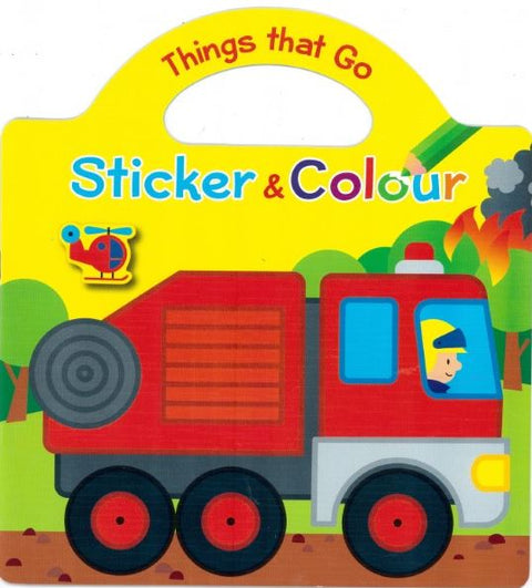 Things That Go Sticker & Colour: Trucks And Diggers