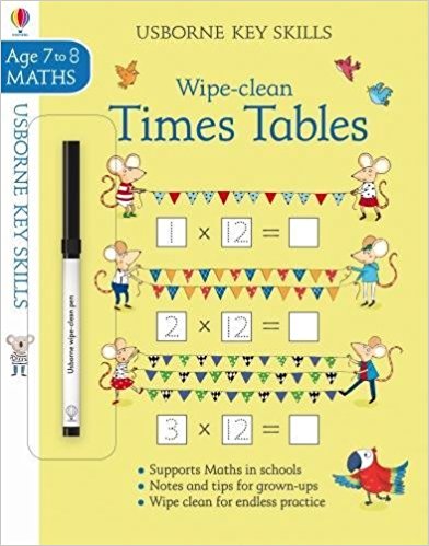 USBORNE WIPE-CLEAN TIMES TABLES