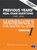 Real Exam Matriculation Maths QS Sem 1 2019