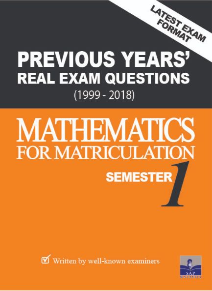 Real Exam Matriculation Maths QS Sem 1 2019