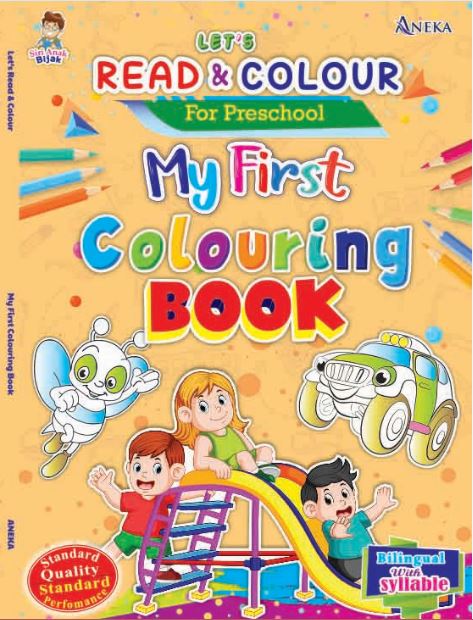 Let's Read & Colour - My First Colouring Book - MPHOnline.com