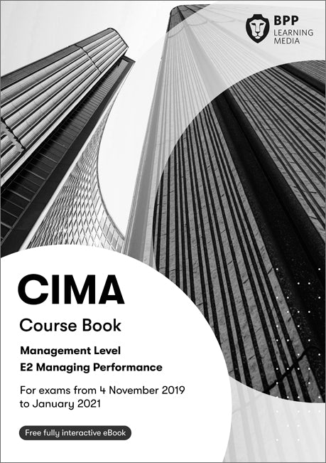 CIMA 2019-20 E2 Study Text