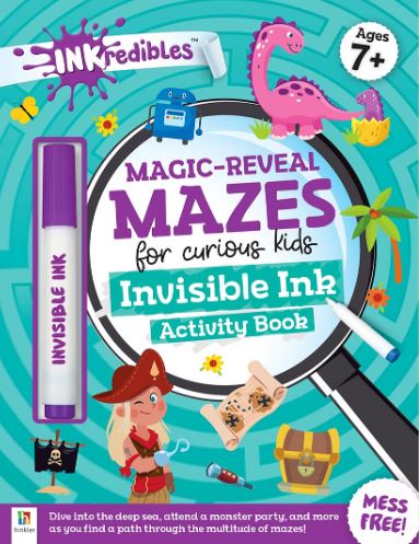 Inkredibles: Magic-Reveal Mazes Invisible Ink Activity Book