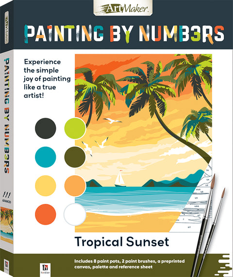 Painting By Numbers: Tropical Sunset - MPHOnline.com