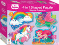 Junior Jigsaw 4-in-1 Shaped Puzzle: Magical Creatures - MPHOnline.com