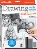 Art Maker Essentials Drawing Made Simple: Wild Animals Triple Kit - MPHOnline.com