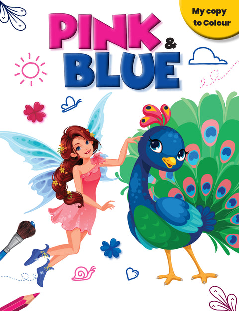 My Copy To Colour: Pink & Blue - MPHOnline.com