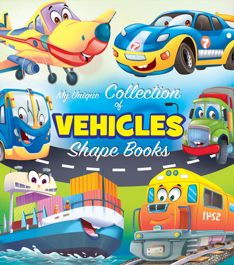 My Unique Collection Of Vehicles Shape Books - MPHOnline.com