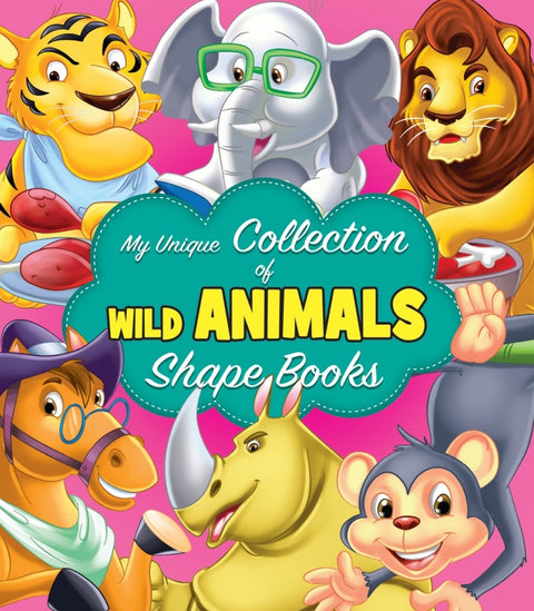 My Unique Collection of Wild Animals Shape Books - MPHOnline.com