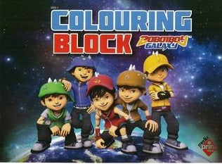 BoboiBoy Galaxy Colouring Block - MPHOnline.com