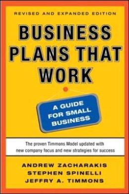 Business Plans that Work: A Guide for Small Business - MPHOnline.com