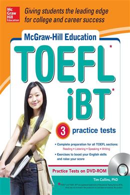 McGraw-Hill Education TOEFL iBT with 3 Practice Tests and DVD-ROM - MPHOnline.com