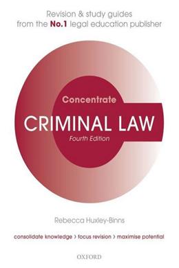 Criminal Law Concentrate: Law Revision and Study Guide, 4E - MPHOnline.com