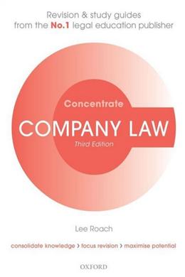 Company Law Concentrate: Law Revision and Study Guide, 3E - MPHOnline.com
