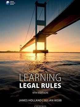 Learning Legal Rules, 9TH Ed. - MPHOnline.com