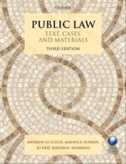 Public Law 3ed: Text Cases & Materials - MPHOnline.com