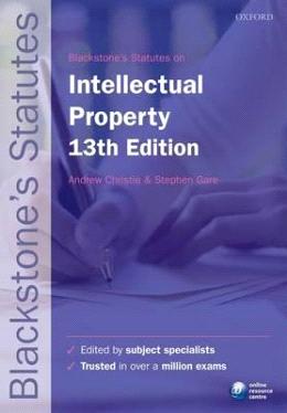 Blackstone's Statutes on Intellectual Property 13ed - MPHOnline.com