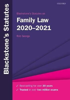 Blackstone`S Statutes On Family Law 2020-21, 29Ed - MPHOnline.com