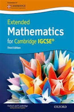 Extended Mathematics for Cambridge IGCSE® with CD-ROM, 3E - MPHOnline.com