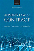 Anson's Law of Contract (29th Edition) - MPHOnline.com