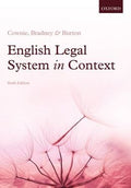 English Legal System in Context, 6th Edition - MPHOnline.com
