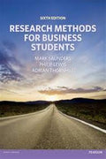 Research Methods for Business Students, Sixth Edition - MPHOnline.com