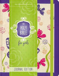 NIV, Holy Bible for Girls, Journal Edition, Hardcover, Purple, Elastic Closure - MPHOnline.com