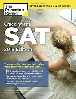 Cracking the SAT with 5 Practice Tests, 2018 Edition: The Strategies, Practice, and Review You Need for the Score You Want (College Test Preparation) - MPHOnline.com